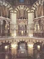 Niemiecka sztuka, Akwizgran, kaplica pałacowa Karola Wielkiego, VIII-IX w. /Encyklopedia Internautica
