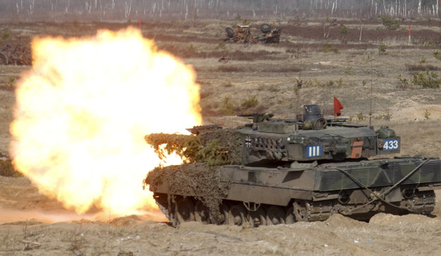 Niemiecki czołg Leopard 2 /VALDA KALNINA /PAP/EPA