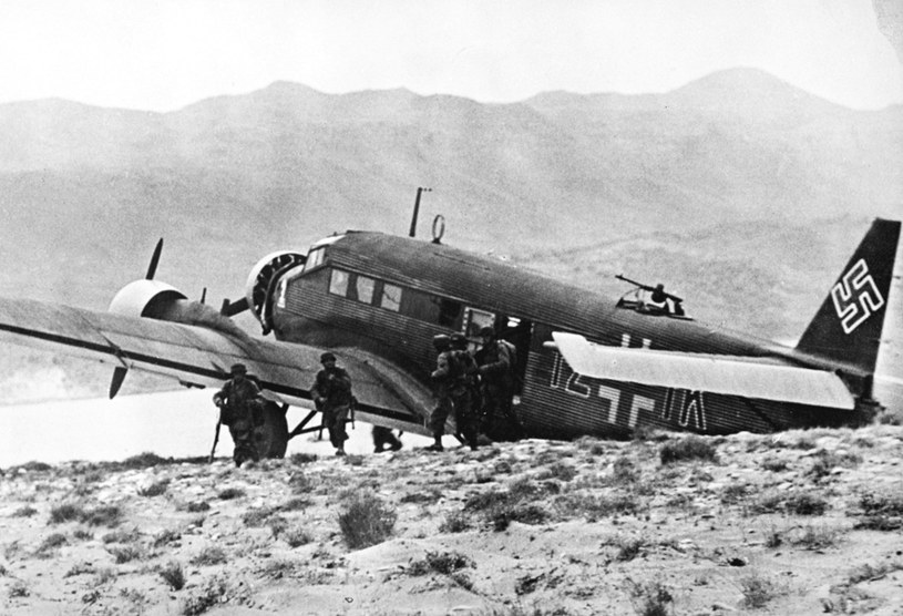 Niemiecki samolot desantowy podczas inwazji na Kretę /East News