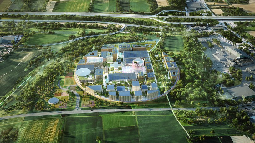 Niemieckie centrum technologiczne będzie wybudowane na planie koła /mvrdv.nl /materiały prasowe