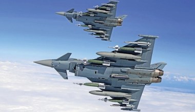Niemieckie myśliwce Eurofighter Typhoon wylądowały w Polsce