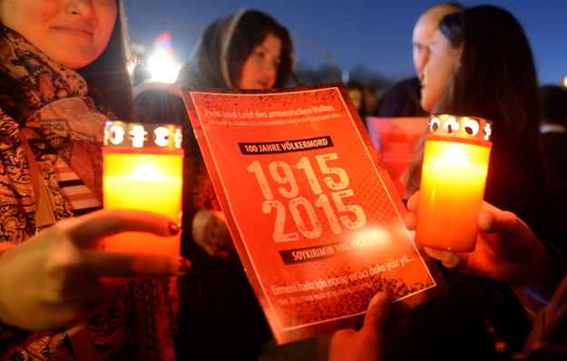 Niemieckie obchody setnej rocznicy rozpoczęcia masowych mordów Ormian. /Britta Pedersen  /PAP/EPA