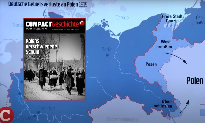 Niemieckie wydawnictwo opublikowało tekst o "polskim szowinizmie", jako rzekomej przyczynie wybuchu II wojny światowej /Screen COMPACTTV via You Tube /materiał zewnętrzny