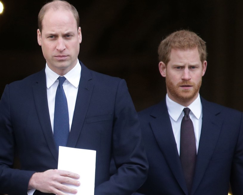 Nieoczekiwane spotkanie księcia Williama i Harry'ego /Pool / Pool /Getty Images