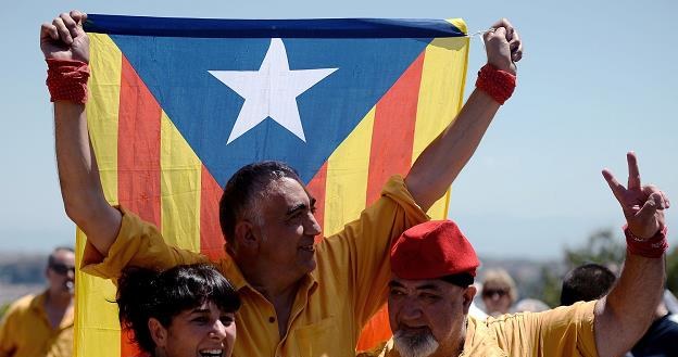 Niepodległość Katalonii oznacza wyjście z eurolandu... /AFP