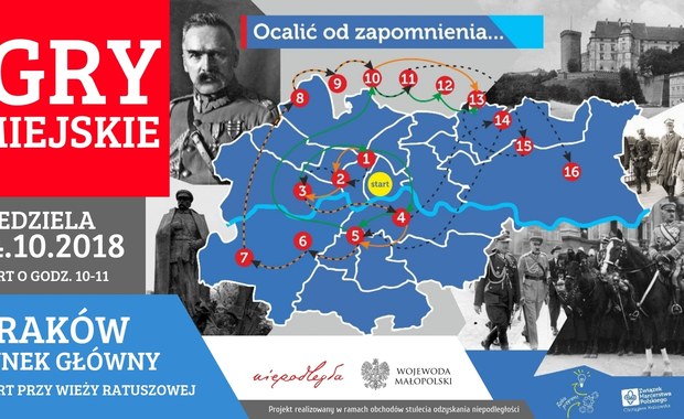 Niepodległościowa gra miejska już w niedzielę w Krakowie