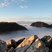 Wschód słońca w Pieninach