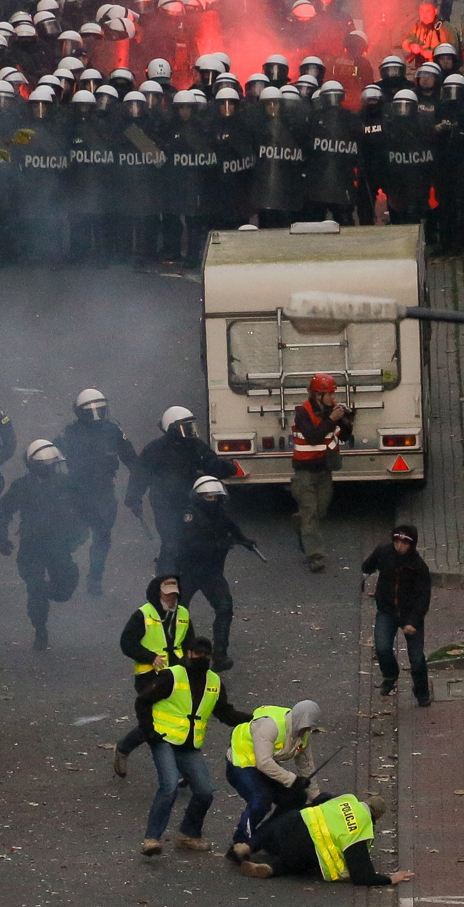 Niespokojnie na Marszu Niepodległości /Paweł Supernak /PAP