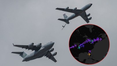 Niespotykana liczba amerykańskich cystern wojskowych leci na wschód