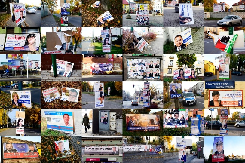Niestety wiele wskazuje na to, że czeka nas powtórka z poprzednich wyborów i kampanijne plakaty znów zaśmiecą polskie ulice /Daniel Dmitriew / Forum /Agencja FORUM