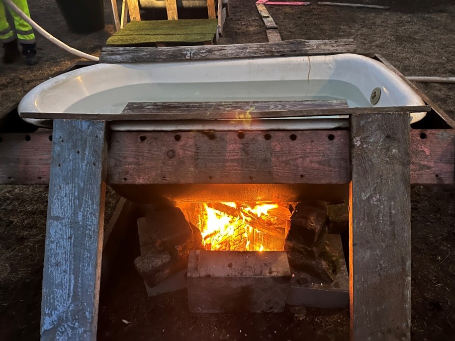 Nietypowe "kąpielisko" w centrum Lublina /Dominik Smaga /RMF FM