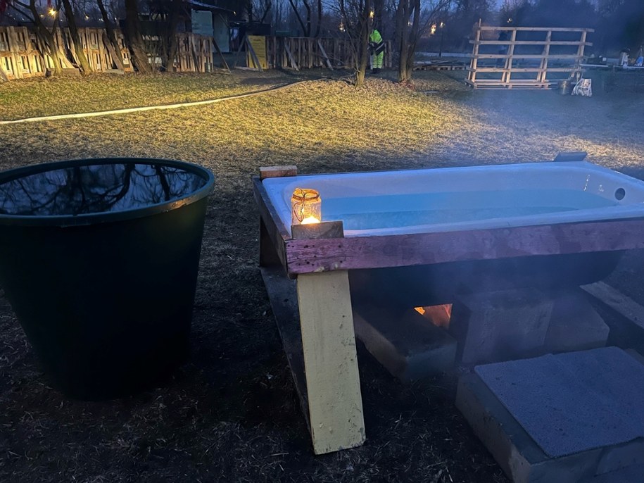 Nietypowe "kąpielisko" w centrum Lublina /Dominik Smaga /RMF FM