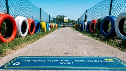 Nietypowy plac zabaw w Poznaniu. Powstał z odpadów