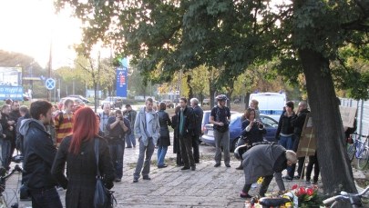 Nietypowy "pogrzeb" zajezdni tramwajowej