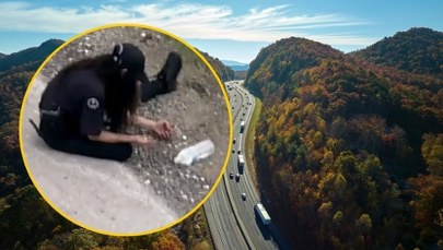 Nietypowy wypadek. Autostrada zamieniła się w skarbiec