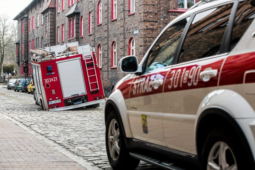 Nietypowy wypadek straży pożarnej. Zdjęcia: Przemysław Jendroska /Informacja prasowa