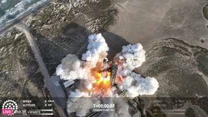 Nieudany lot Starship: Eksplozja w powietrzu podczas próbnego startu
