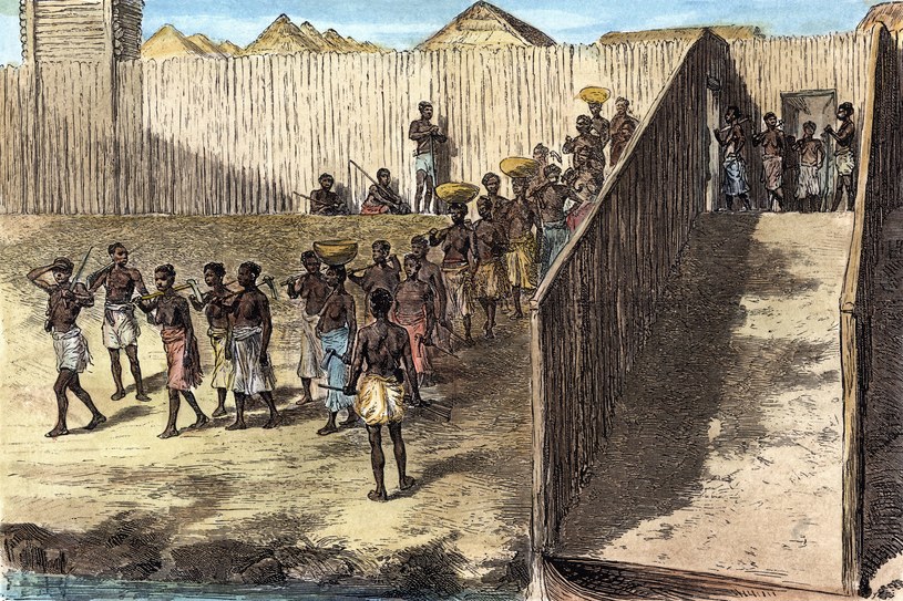 Niewolnicy zmuszani do pracy (ilustracyjne) /The Granger Collection, New York   /Agencja FORUM