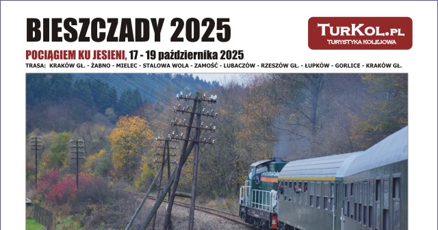 Niezwykła jesienna podróż w Bieszczady zabytkowym pociągiem. Sprawdź szczegóły /turkol.pl /materiał zewnętrzny
