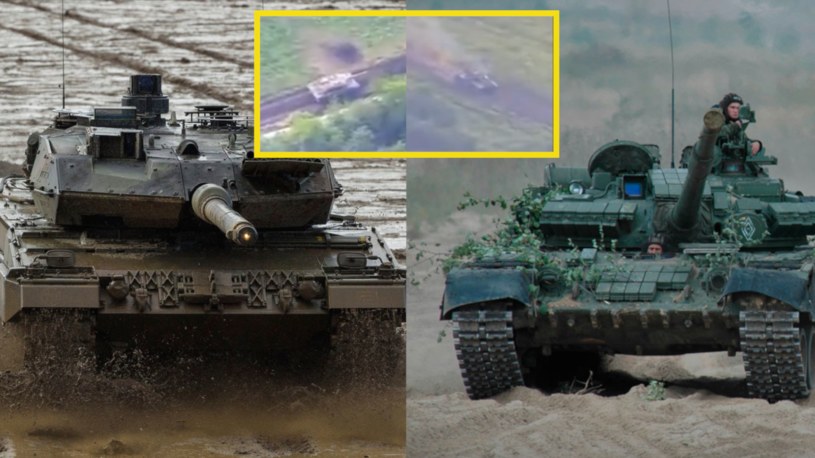 Niezwykłe spotkanie Leoparda 2 i T-80 w Ukrainie. Który czógł zwyciężył? /Ministerstwo Obrony Rosji /Wikimedia
