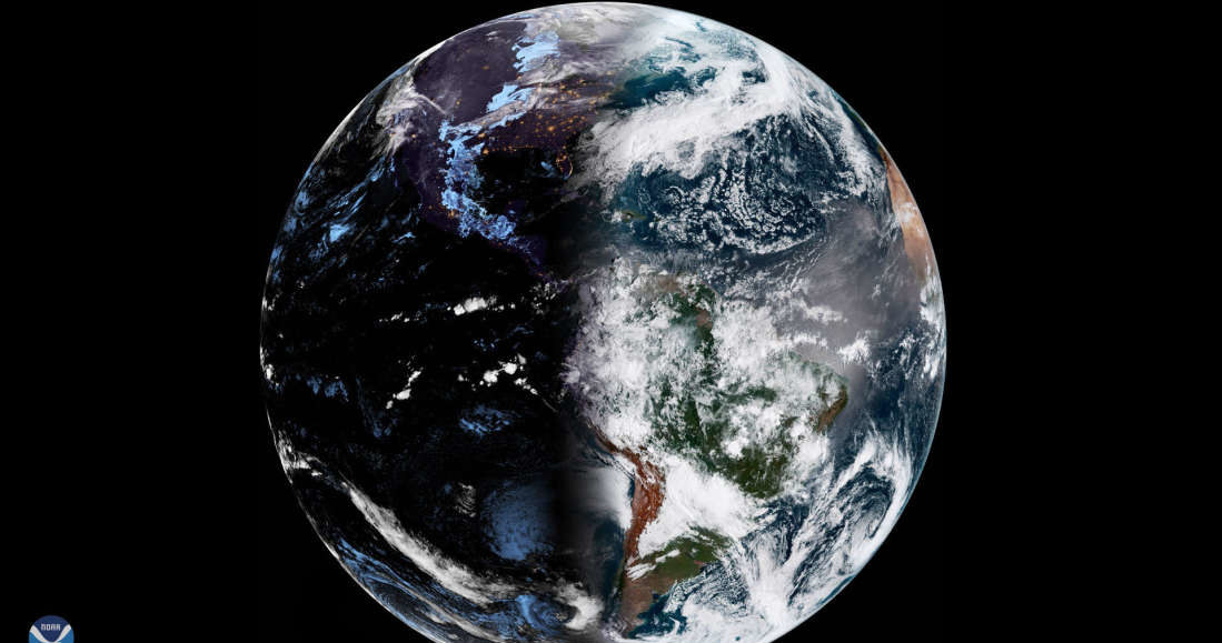 Niezwykłe zdjęcie Ziemi wykonane przez satelitę NOAA /materiały prasowe
