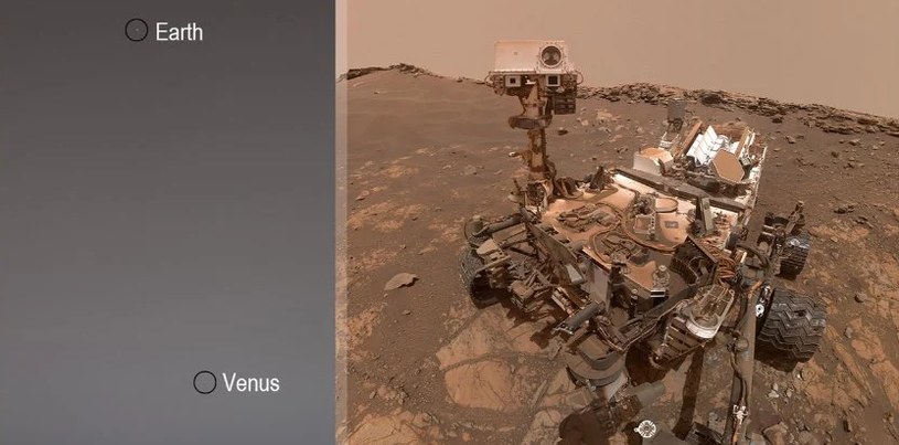 Niezwykłe zdjęcie zrobione przez łazik Curiosity /NASA