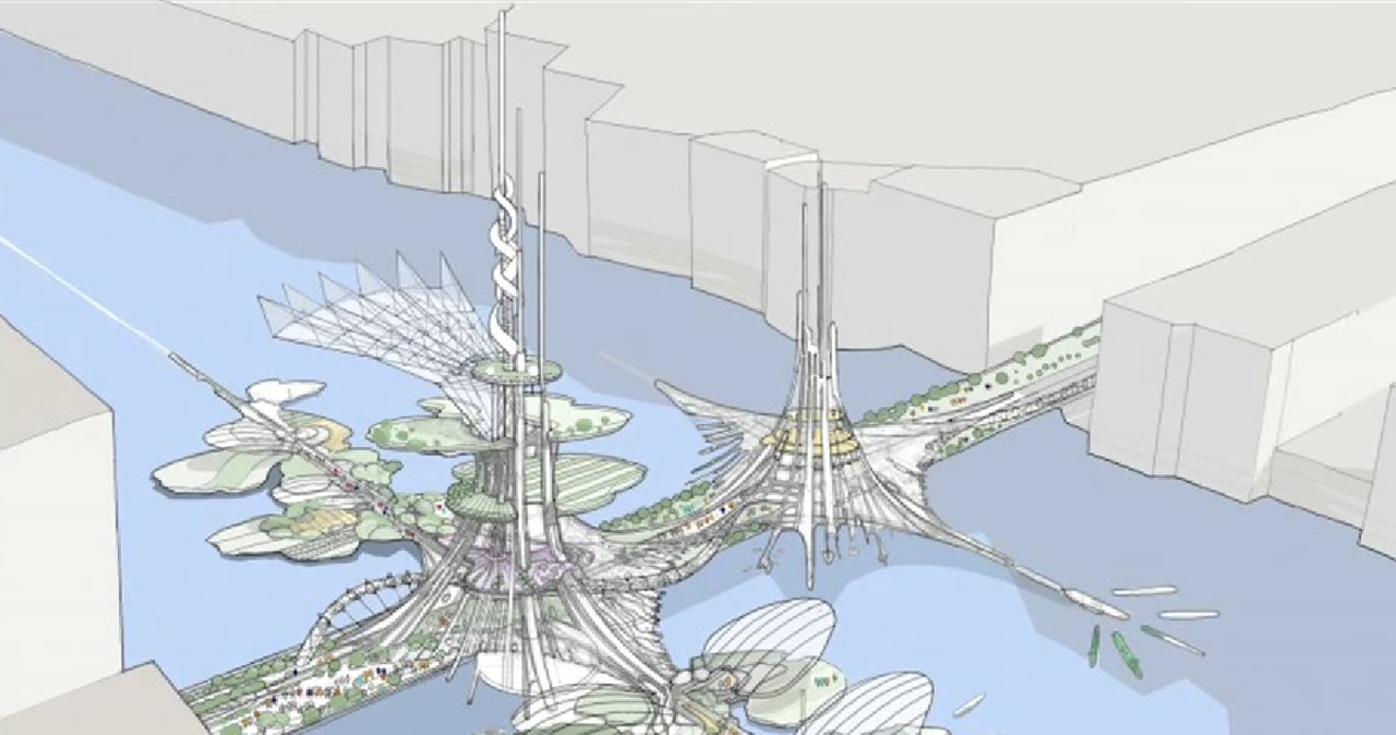 Niezwykły kompleks będzie łączyć funkcje ekologiczne, kulturalne i społeczne /Zrzut ekranu/ World's Next Tallest Building - Phoenix Towers,China/ www.chetwoods.com /YouTube