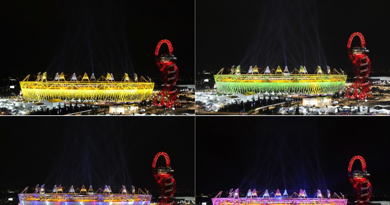 Niezwykły pokaz fajerwerków nad Stadionem Olimpijskim