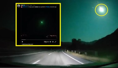 Niezwykły rozbłysk meteoru nad Turcją. Noc stała się dniem