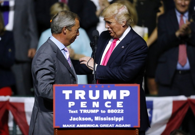 Nigel Farage i Donald Trump /Getty Images