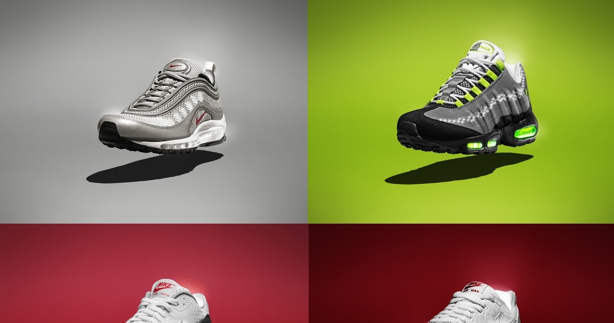 Nike Air Max 1, 90, 95 oraz 97 - jedne z najlepiej rozpoznawalnych butów biegowych w historii firmy Nike /materiały prasowe