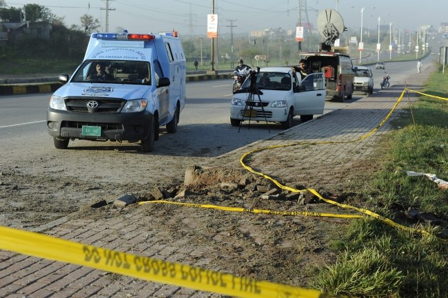 Nikt nie został ranny w wyniku wybuchu bomby /T. MUGHAL  /PAP/EPA