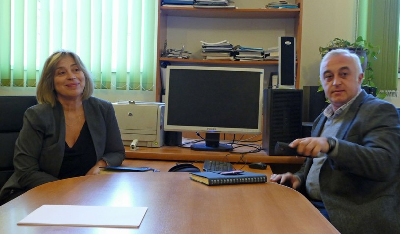Nino Beselia i Aleksander Kalandadze; oboje zadeklarowali pomoc dla przedszkola w Zaridzeebi. /Marcin Ogdowski /INTERIA.PL