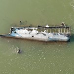 Niski poziom wody w Dunaju odsłonił okręty z czasów II wojny światowej