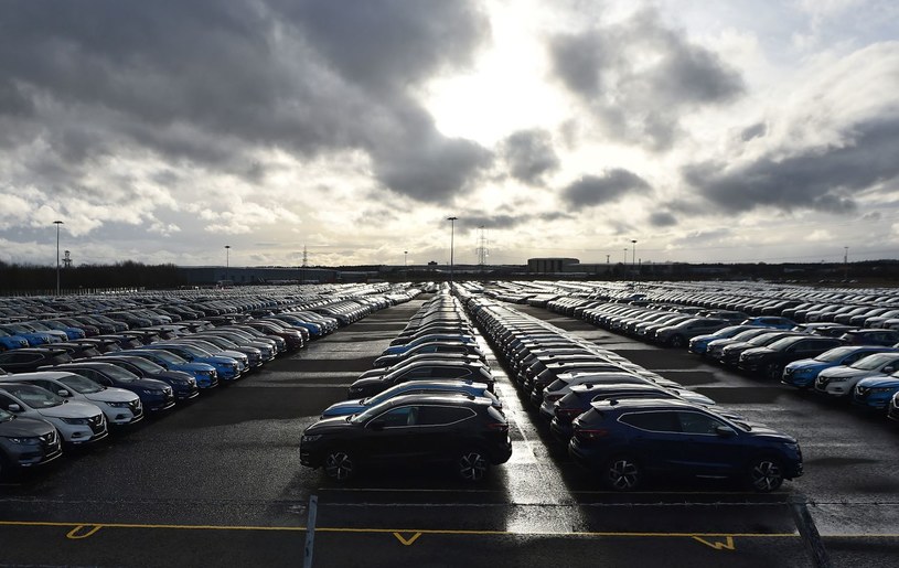 Nissan, parking dla nowych pojazdów przy fabryce w Sunderland (północna Anglia) /AFP