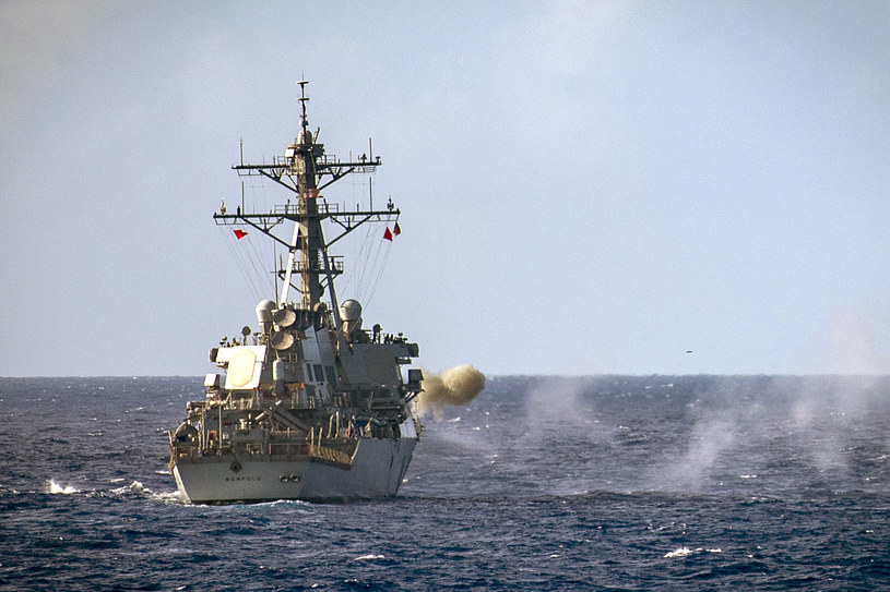 Niszczyciel amerykańskiej marynarki wojennej USS Benfold wywołał gniewną reakcję Pekinu /ABACA / Abaca Press / Forum /Agencja FORUM