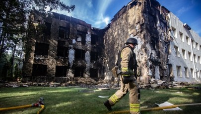 Noc grozy w Ukrainie. Zniszczone budynki i pożary w kilku miastach