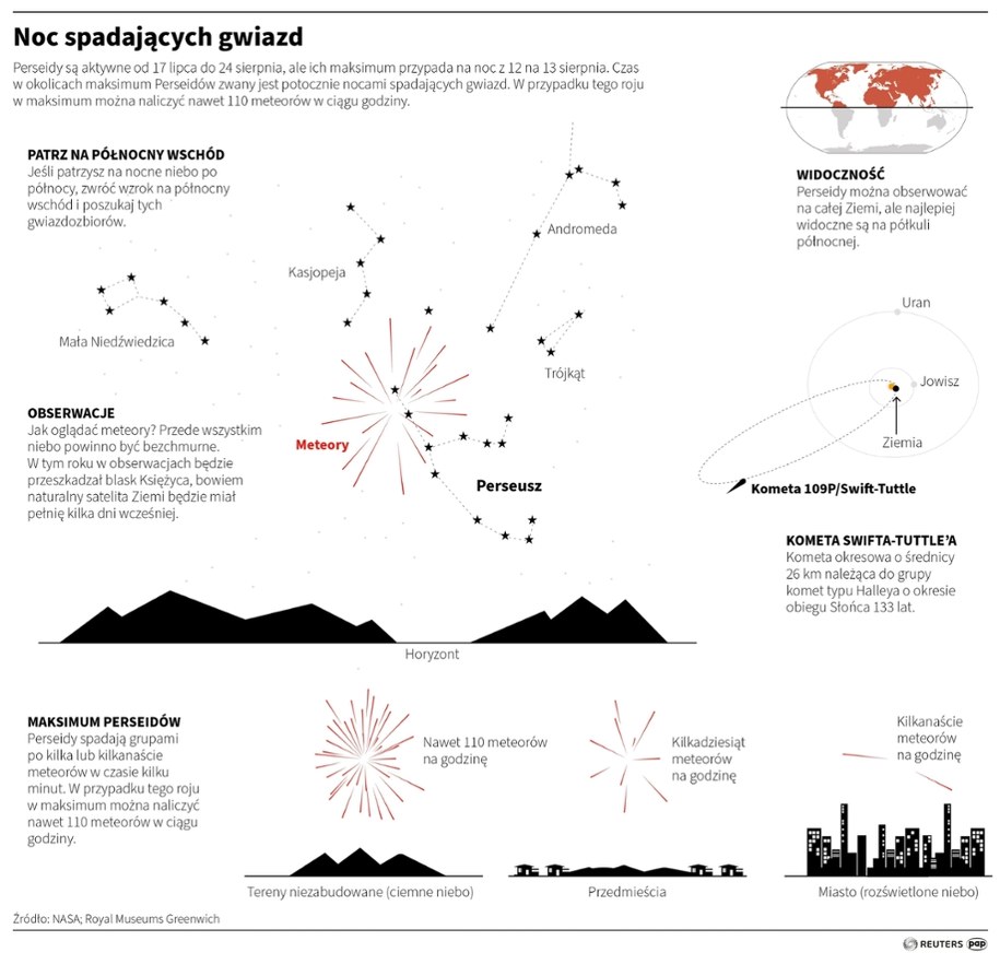 Noc spadających gwiazd /	Adam Ziemienowicz /PAP