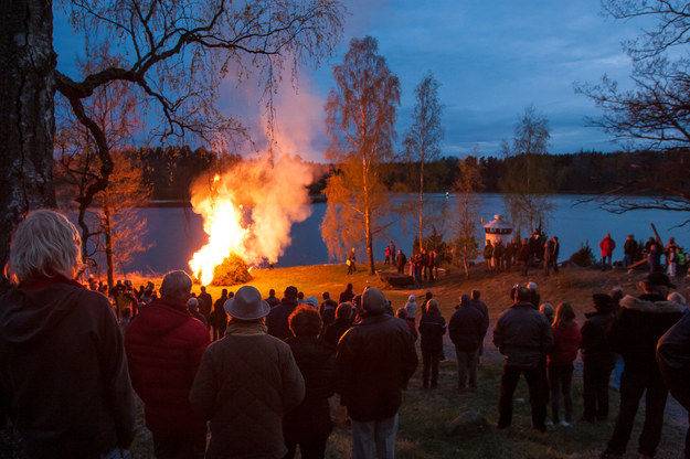 Noc Walpurgii w miejscowości Gryt w Szwecji /Shutterstock