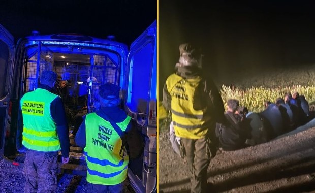 Nocna akcja na polskiej granicy. Siedmiu migrantów zatrzymanych