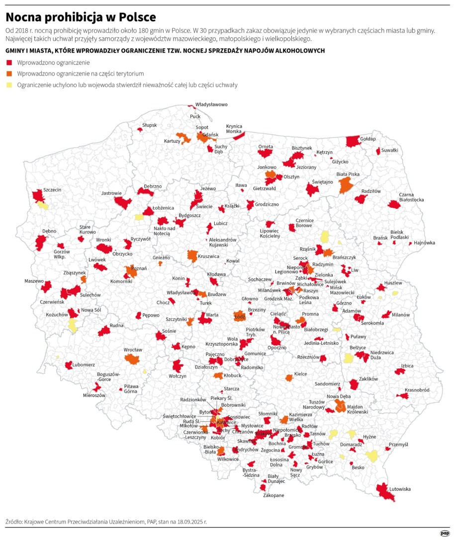 Nocna prohibicja w Polsce /Michał Czernek /PAP