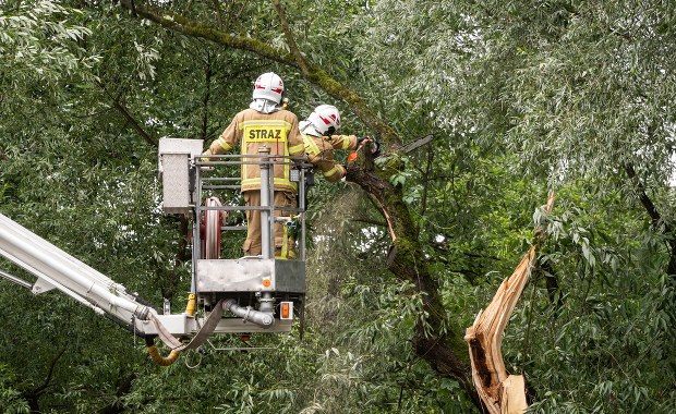 Nocne burze na Podkarpaciu. Interwencje strażaków