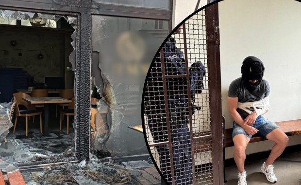 Nocne podpalenie restauracji. Policja publikuje nagranie
