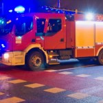 Nocny pożar hotelu nad jeziorem Ukiel