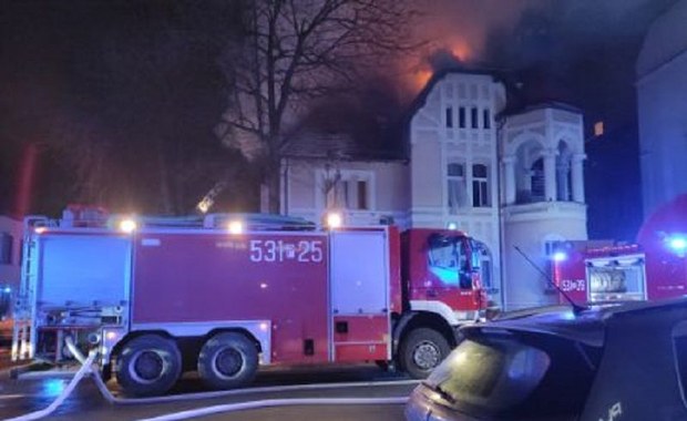 ​Nocny pożar hotelu w Ostrowie Wielkopolskim. Dwie osoby w szpitalu