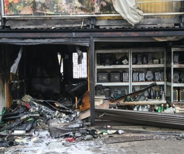 Nocny pożar sklepów w Warszawie. Jest zarzut dla 36-latka