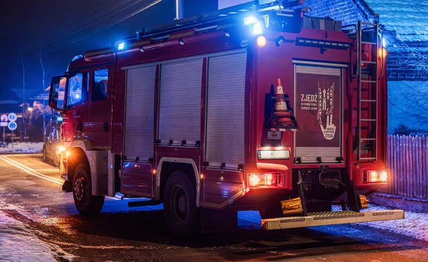 Nocny pożar w Gliwicach. Kilkugodzinna akcja strażaków