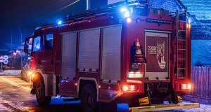 Nocny pożar w Gliwicach. Kilkugodzinna akcja strażaków