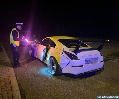 Nocny zlot fanów motoryzacji rozbity przez policjantów
