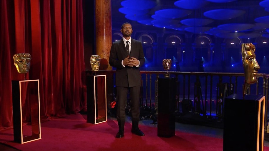 Noel Clarke po otrzymaniu nagrody w Royal Albert Hall //BAFTA / HANDOUT /PAP/EPA